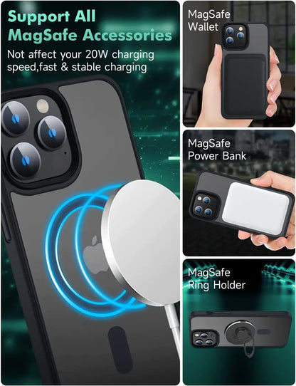 Magnetic Wireless Charging Case for iPhone 11-14 Pro Max